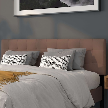 Flash Furniture King, Bedford Headboard, Camel Fabric HG-HB1704-K-C-GG